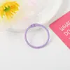 Anel de fichário de livro aberto colorido, fivela circular de plástico para atividades, anel de cartão de calendário de mesa, anel de fichário destacável