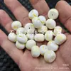 Abelhas Artificiais Fluorescentes Flutuantes para Água Salgada Cera de Abelha Estilo Antigo Contas Soltas Amarelo e Branco Contas de Ábaco Pulseira Colar Acessórios de Joalheria