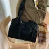 Bolsa de Ombro Única Estilo Coreano Outono Inverno Estilo Preguiçoso Bolsa Tote Fosca de Grande Capacidade Bolsa de Mão Plissada Nicho Feminino