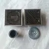 Filtro de Ralo de Banheiro 10mm Aço Inoxidável Borda Pequena Galvanizado Cinza-Arma Padrão Bambu Tampa Flip-Top à Prova de Odores Estilo Luxo Leve