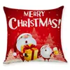 Nova Capa de Almofada Estampada de Natal Amazon Wish Transfronteiriça Mais Vendida Almofada de Carro Almofada