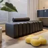 Sofá nuevo para oficinas pequeñas, banco para cambiarse los zapatos en la entrada de la sala, sofá largo de recepción creativo de diseñador