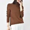 Suéter Hong Kong e American Apparel/Seamless Peça Única 100% Lã Pura, Cor Sólida, Gola Alta, Modelagem Solta, Camada Base