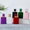 Frasco de Perfume Quadrado de Vidro com Tampa de Rosca de 30ml Atomizador Ultrafino Sub-embalagem de Perfume Frasco com Spray de Pressão de Grande Capacidade 50ml