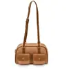 Bolsa Boston Retro Tendência Feminina 2026 Nova Bolsa de Ombro Simples Design de Nicho Múltiplos Bolsos Bolsa para o Dia a Dia sob o Braço