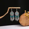 Brincos de Pinha com Franjas Boêmios Transfronteiriços Europeus e Americanos Estilo Étnico Retrô Brincos Elegantes Elegantes