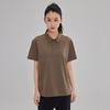 Una playera tipo polo para mujer de manga corta de alta gama para negocios casual, con procesamiento de solapa al por mayor, overol, camiseta de secado rápido, camiseta