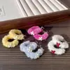 Aretes de Aro con Lazo de Felpa Dopamina para Mujer, Elegantes y Versátiles para Otoño e Invierno
