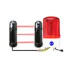 Detector de haz infrarrojo 4G, alarma de voz y luz, alarma de intrusión perimetral y sensor de entrada/salida