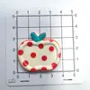 Presilha de Cabelo Maçã com Bolinhas, Presilha Bico de Pato, Presilha Lateral Fruta Onda, Grampo de Cabelo, Acessório de Cabelo, Tamancos Transfronteiriços