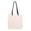 Bolso de Lienzo en Blanco, Bolso Tote Casual de Moda Nueva de Gran Capacidad, Bolso de Hombro de Tendencia Estilo Coreano, Bolso de Mujer para Viajar