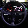 Volante de carreras modificado de 14 pulgadas volante universal de carreras cóncavo poco profundo cuero mate cuero volante de marco negro y rojo de 14 pulgadas