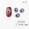Furadeira de unha japonesa plana diamante vidro oval em forma de prego broca alta radian decorações de unhas liga joias