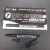Caneta Marcadora, Caneta de Contorno, Caneta para Embalagem de Logística, Caneta Pequena de Ponta Dupla, Marca-Texto Artístico para Estudantes, Caneta Marcadora à Base de Óleo com Ponta Grande