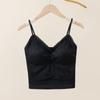 Nova Camisola de Renda com Bojo, Lindo Top Tubinho nas Costas, Roupa Íntima de Base, Colete para Usar por Cima, Top Curto para Mulheres, Tendência
