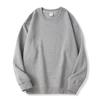 Suministro Exclusivo Transfronterizo de Sudadera de Algodón y Mezcla de 320g con Cuello Redondo, Hombros Caídos, Casual, Moderna, Versátil, Corte Holgado, Engrosada, Color Sólido