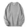 Suministro exclusivo transfronterizo: Sudadera de Algodón con Cuello Redondo para Hombre y Mujer, 320g, Corte Holgado, Hombro Caído, Color Sólido, Personalizable con Estampado, Venta al por Mayor Directa de Fábrica