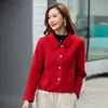Abrigo Corto de Lana Doble Cara para Mujer, Talla Petite, TikTok Primavera, Otoño e Invierno Nuevo Estilo Coreano Ajustado Abrigo de Lana Cachemir