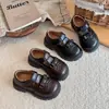 Zapatos para Niñas Zapatos de Princesa para Niños 2026 Nuevo Estilo Zapatos Mary Jane de Otoño para Niñas Planos Casuales Zapatos Pequeños de Cuero Negros