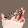 Exquisita Horquilla Coreana para Mujer, Pasador de Cristal con Acabado de Alta Gama, Pinza Lateral de Pedrería, Elegante Accesorio para el Cabello, Pinza para Flequillo, Par de Pinzas
