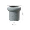 Vaso de Flores Cerâmico Estilo Escandinavo Wabi-Sabi Preto Orquídea Phalaenopsis Alta Suculenta Conjunto de Vasos de Argila Pequeno