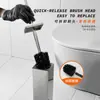 Soporte para cepillo de inodoro de acero inoxidable Amazon Transfronterizo Hotel Baño Desodorante Sin Taladro Montado en Pared Cepillo de Limpieza para Inodoro