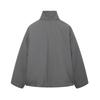 Amazon Europeo y Americano Venta al por Mayor Transfronteriza 2024 Invierno Nuevo Abrigo de Algodón Gris para Mujer Estilo Kimono Cruzado