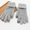 Guantes Cálidos Estilo Coreano para Invierno, Engrosados para Ciclismo, Separados por Dedos, a Prueba de Frío, Felpa de Cristal de Terciopelo para Pantalla Táctil, Lindos para Mujer Estilo Nuevo