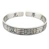 Prata Tailandesa Artesanato Retrô Pulseira de Prata Atacado Homens e Mulheres Prata Tailandesa Abertura Ajustável Pulseira Atacado