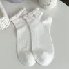 Calcetines Finos de Verano para Mujer, Transpirables de Malla, Anti-Olor, Absorbentes de Sudor, Estilo Japonés Lindos Frescos de Encaje para Niña, Calcetines de Media Pantorrilla