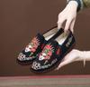 Primavera 2025 Nuevos Zapatos Hanfu Antiguos Zapatos Bordados Vintage Zapatos de Tela Bordados de Pekín Antiguo Zapatos Sociales Zapatos de Red