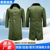 Casaco longo de algodão personalizado, casaco militar verde espessado para alívio de desastres no inverno, roupas de algodão resistentes ao frio, roupas civis para alívio de desastres e proteção contra o frio