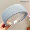 Faixa de cabeça de alta qualidade estilo coreano com aba larga, faixa de cabelo de tricô para outono e inverno, presilha para franja da testa, acessório de cabelo estilo vintage