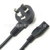 Cable de alimentación de resorte de tres clavijas estándar nacional Cable de alimentación CCC Enchufe Cable Olla arrocera Cable de alimentación CA Clavija Cola de cerdo Enchufe de ocho