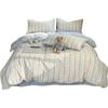 Conjunto de Cama Pastoral de Algodão Puro Quatro Peças 2025 Novo Estilo Floral Fresco Roupa de Cama Toda em Algodão Capa de Edredom Lençol Comércio Exterior