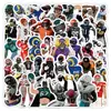 50 Peças de Adesivos de Graffiti de Desenho Animado de Futebol para Decoração Transfronteiriça com Tema Esportivo, Mala e Capa de Celular Adesivos Atacado