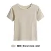 Ropa de fitness de verano camiseta de secado rápido para mujer 2026 nuevo modelo texturizada ajustada de manga corta con cuello redondo ropa de entrenamiento de Pilates