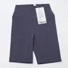 Ropa de Yoga Pantalones de Cinco Puntos Nylon para Mujer Deportivos Cintura Alta Levanta Glúteos Sin Vergüenza Pantalones Cortos Base para Montar No Ajustados