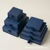 Cajas de cajón listas para joyería, anillos, collares, pulseras, aretes, colgantes y pulseras; cajas de papel extraíbles para empaque de joyería