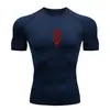 2026 Hombre Aliexpress Versátil Running Deportes Moda Entrenamiento Popular Manga Corta Exterior Compresión Camiseta Venta al por Mayor