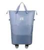 Bolsa de Viagem com Rodas Universal Expansível de Camada Dupla Bagagem de Mão Bolsa de Ombro Portátil Esportiva Expansível Bolsa para Yoga Fitness