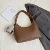 Textura Casual Estilo Coreano 2025 Invierno Nueva Moda Casual Gran Capacidad Viajero Textura Lujo Ligero Bolso de Hombro