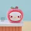Nuevos Adornos de Manzana de Resina Afelpada, Mini Decoraciones de Escritorio Lindas y Adorables, Ligeros y Portátiles, Regalos Culturales y Creativos para Montar en el Coche