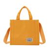 2021 Nova Bolsa de Ombro de Lona de Contraste de Cor Bolsa de Pano Simples Estilo Coreano Elegante Blizzard Bolsa de Ombro Artística