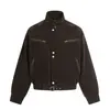 Yidao Vintage 2026 Primavera Nuevo Estilo Granero Retro Americano Diseño de Motocicleta Desgastado Chaqueta Corta de Ropa de Trabajo