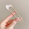 2026 Nuevo Modelo Pasador en Forma de U para Peinado de Moño, Peine de Inserción de Cuatro Dientes para Mujer, Pasador Fijo, Accesorio para el Cabello