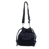Bolsas de Mezclilla Populares de Este Año para Mujer Verano 2024 Nuevo Bolso Cruzado Plegado de Nicho Bolso Cubo para Mujer