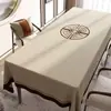 Nova Toalha de Mesa Zen Estilo Chinês, Sem Lavagem, Impermeável, à Prova de Óleo, Resistente ao Calor, Capa de Mesa de Jantar de Madeira Sólida em PVC, Tapete para Mesa de Centro de Sala de Estar