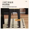 Taburete Cuadrado de Mimbre de Imitación Medieval Apilable Moderno Sencillo para Sala de Estar Taburete de Repuesto para Comedor Taburete de Plástico para Uso Doméstico Fuerte y Duradero
