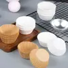 Suministro de Capacillos de Papel para Pasteles Semitransparentes de 24g, Capacillos de Papel para Pasteles de Color Sólido a Prueba de Aceite de Grado Alimenticio, Capacillos de Papel para Pasteles Mochi de Nieve